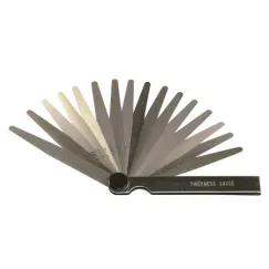 FEELER GAUGE - TAPERED 16 BLADE METRIC/IMPERIAL 0.05–0.38MM (0.002”–0.015”)